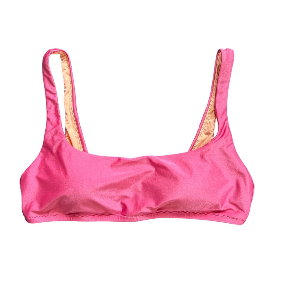 NWT J.Crew Squareneck Sporty Swim Beach Bikini Swimwear Lined Top XL